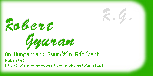 robert gyuran business card